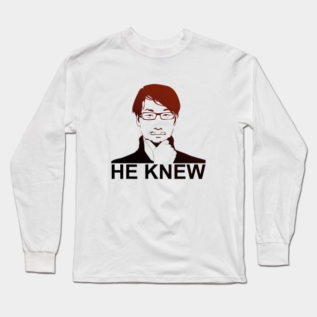 Hideo Kojima knew Long Sleeve T-Shirt by Limaqq